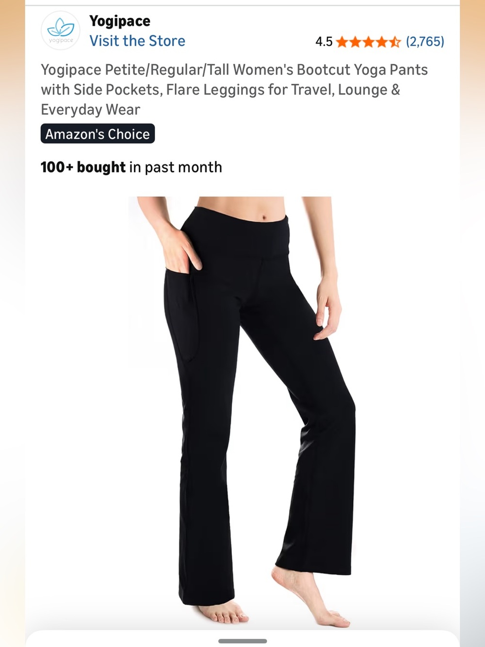 NWT - Yogipace Bootcut yoga pants